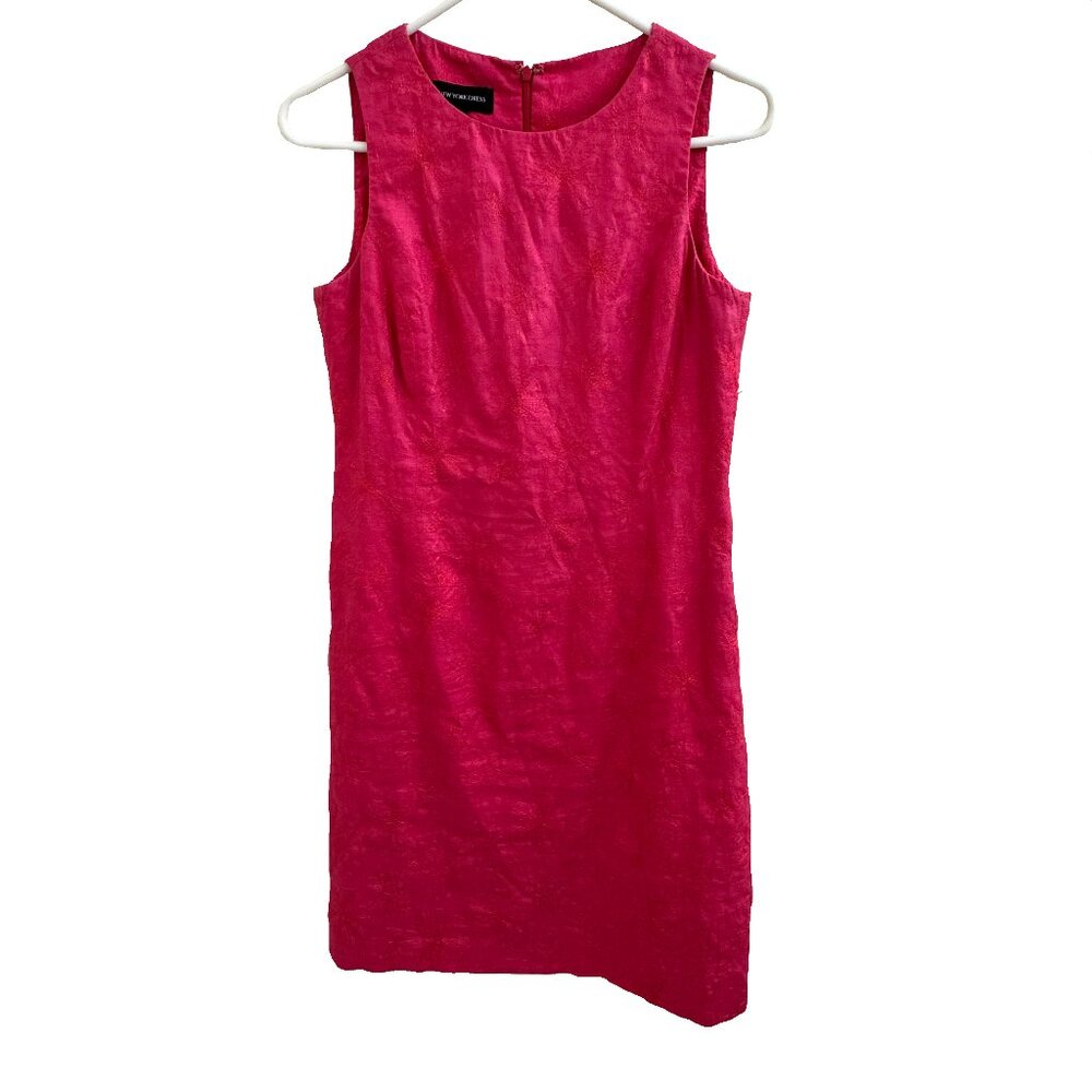 Jones New York Dress Size 6 100% Linen EUC